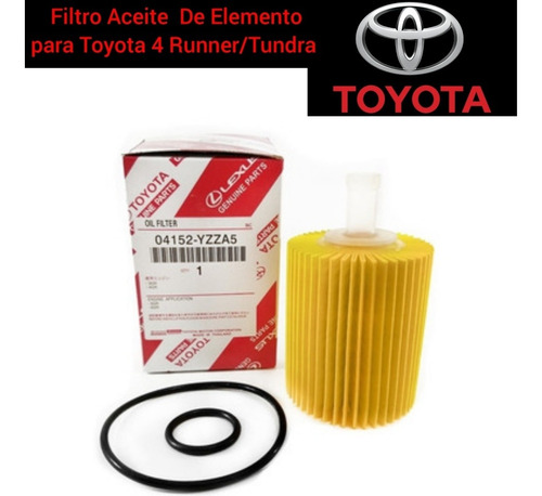 Filtro De Aceite Elemento Toyota 4runner Thundra 2010 2019