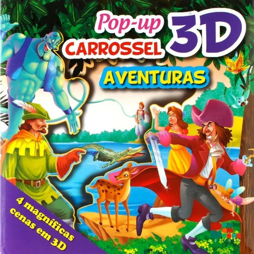 Carrossel Aventuras Pop Up 3d - Cic