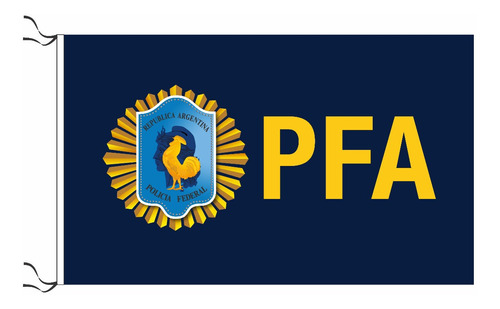 Bandera P F A De La Policia Federal Argentina 70 X 45 Cm