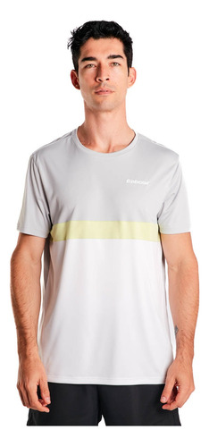 Remera Hombre Tenis Padel Babolat Drive Gris