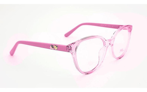Óculos Armação Jolie Jo6123 L02 Feminino Redondo Rosa