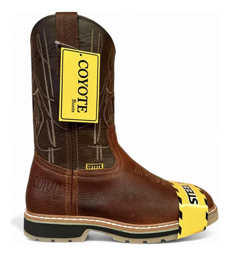 comprar Bota Vaquera  Casco De Acero Piel Estilo Rodeo Caballero Cyt