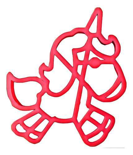 Cortante Marcador Plastico Cuerpo Unicornio - Cotillón Waf