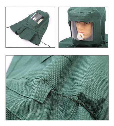 ^ Chorro De Arena Capucha Capa Viento Polvo Anti
