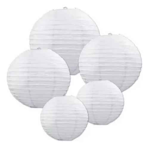 50 Lámparas Bola De Papel Arroz China 40 Cm