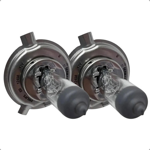 Par Lâmpadas Farol Baixo E Alto H4 Original Philips 12v
