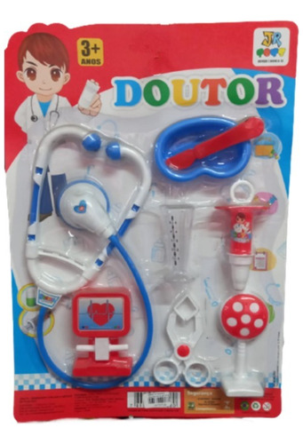 Brinquedo Medico Doutor Medica Doutora 7 Peças Crianças