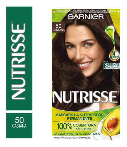 Tinte Para Cabello 50 Castaña 157 Ml Nutrisse