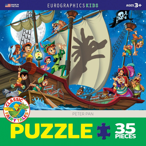 Peter Pan Piratas Infantil Rompecabezas 35 Pz Eurographics