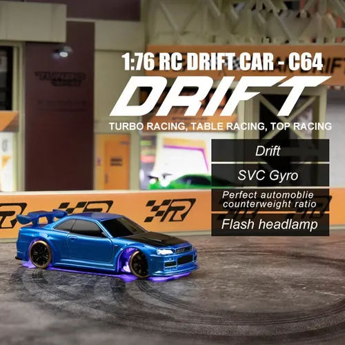 Jogo De Controle Remoto 4ch Rc Drift Turbo Racing Car C64 Type