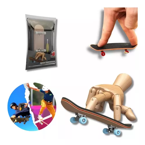 Mini Skate De Dedo De Madeira Profissional C/ Chave 2 Unidad - R$ 99,9