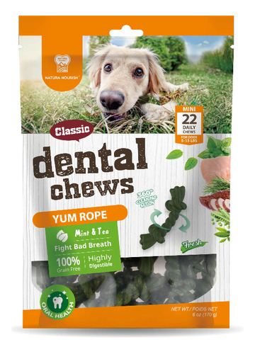 Snack Para Perros Natura Nourish Dental Yum Rope 170gr