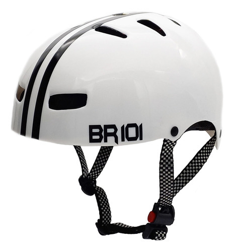 Capacete De Bicicleta / Skate Br 101 Urbano Branco Gg