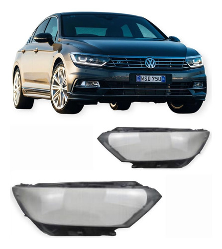 Lente Acrilico Optica Vw Passat B8 16 17 18 19 20