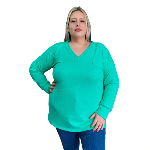 Remeron Swéter Con Bolsillo Lanilla Talle Grande Xxl-xxxl 