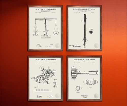 Cuadros Decorativos Patentes Estudio Abogacia Abogados Lote 