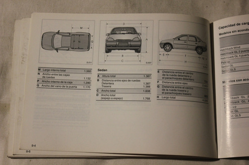 Chevrolet Corsa 1997 Manual Guia Del Propietario (Usado)