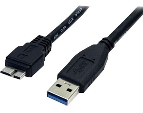 Cabo Usb-a M X Micro Usb-b Superspeed 3.0 80 Cm - Hd Externo Cor Preto