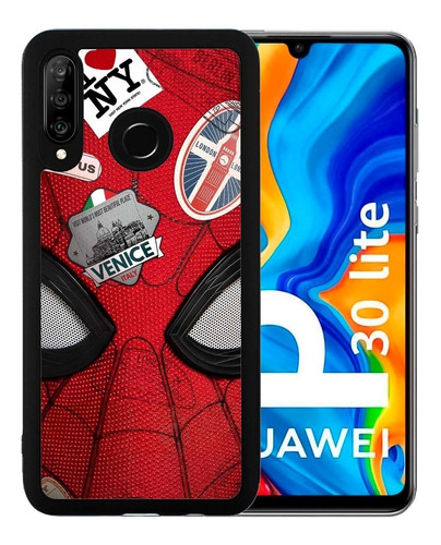 Funda Huawei P30 Lite Tpu Spiderman Lejos De Casa Uso Rudo