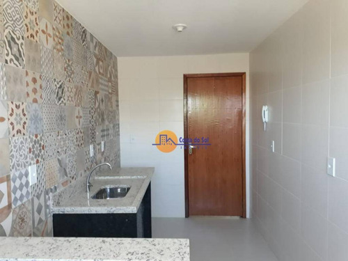 Lindo Apartamento Com 2 Dormitórios À Venda, 64 M² Por R$ 250.000 - Atlântica - Rio Das Ostras/rj - Ap0598