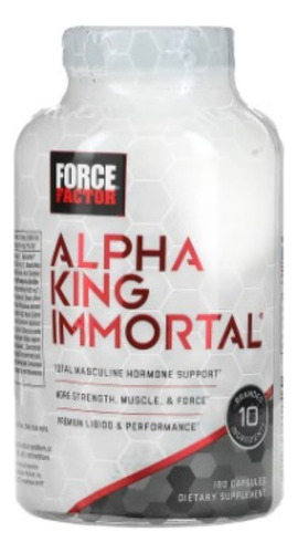 Force Factor Alpha King Immortal, 180 Capsulas