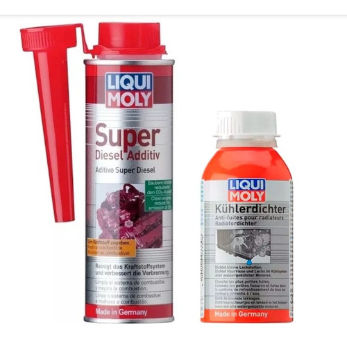 Combo Tapa Fugas Radiador Y Limpia Inyect Diesel Liqui Moly