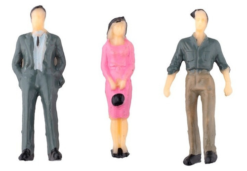 Imagen 3 de 8 de Personitas Para Maqueta O Casa De Muñeca Pack 12 Un.