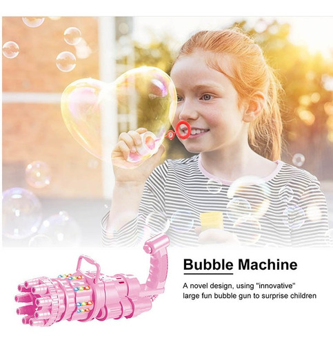 Bubble Soplador Eléctrico Nueva Máquina De Burbujas Gatling