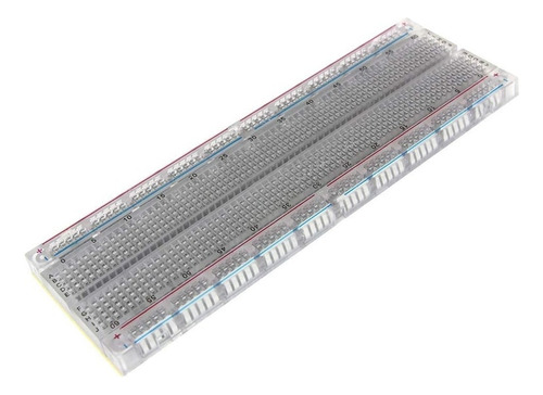 6pz Protoboard Transparente 830 Puntos