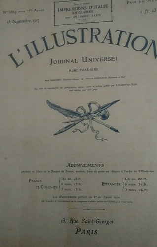 Revista L´ Illustration + De Un Siglo Los 4 Ejemplares