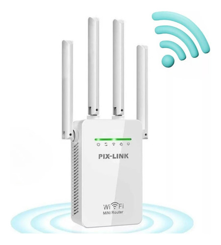 Modernidade Em Branco: Repetidor Sinal Wi-fi 4 Antenas,