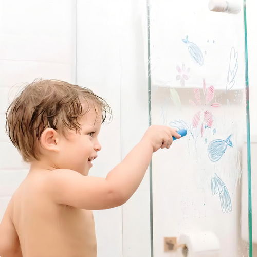 Espelho Hora Do Banho Aprender Brincando Risque Apague Buba