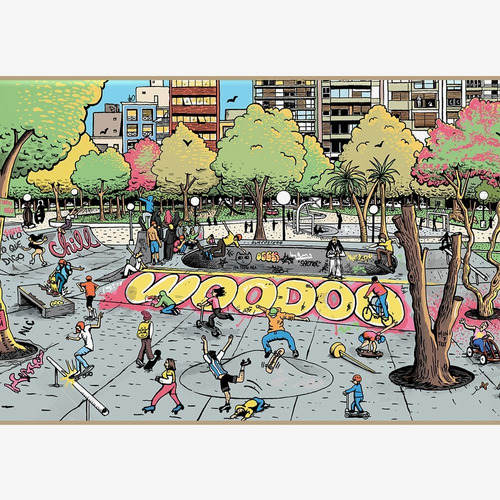 Imagen 3 de 4 de Tabla De Skate Woodoo Aruki-mitre