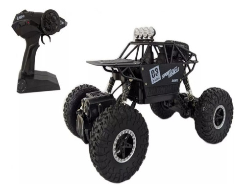 Carro Controle Metal Crawler Preto Sl-112a