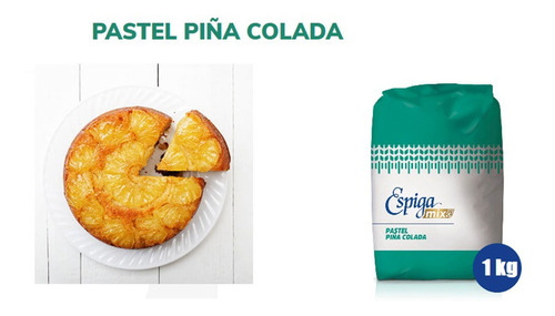 Harina Sabor Piña Colada 3 Kg Espiga Mix Pastel,cupcake