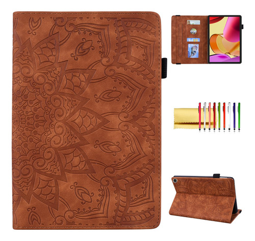 Funda Fire Max 11 (2023), Mandala Pu Cuero Estampado, Soport