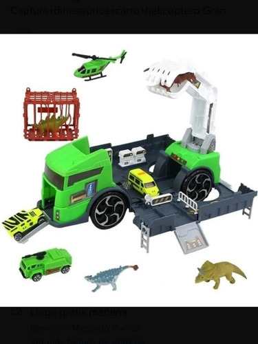 Camion  Transporte Tractor + Dinosaurios + Accesorio
