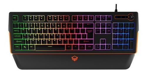 Teclado Gamer Rgb Con Cable Y Apoya Muñecas Meetion K9520