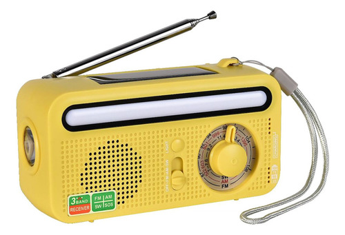 Radio De Emergencia Solar De Manivela Portátil For Acampar