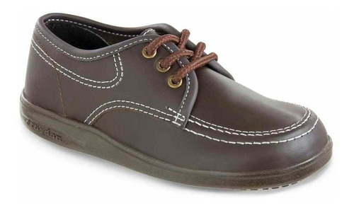 Imagen 1 de 6 de Zapatos Colegiales Bachiller Café Unisex Croydon