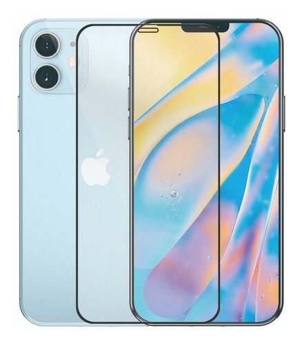 Vidrio Templado Curvo Full Glue Cover iPhone 12 Y iPhone Pro