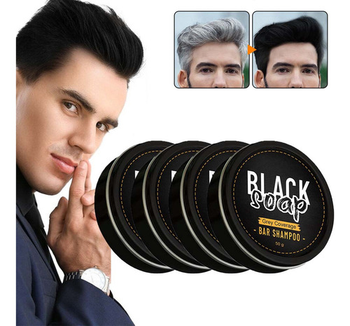 4 Unidades De Shampoo E Sabonete Para Cobrir O Cabelo,