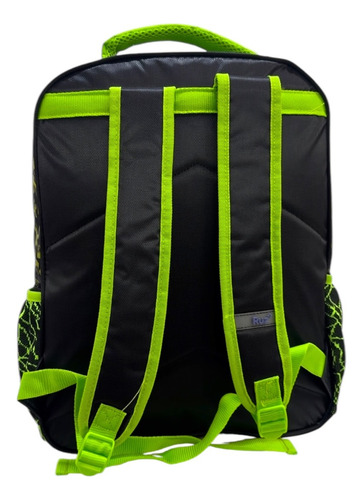 Mochila Minecraft La Pelicula Ruz Tamaño Primaria Verde Liso