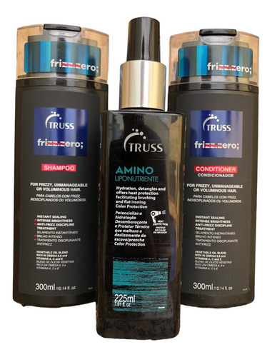 Truss Frizz.zero Shampoo E Condicionador 300ml +amino 225ml