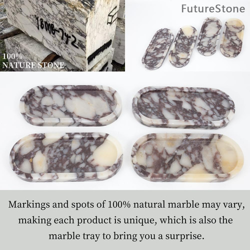100% Natural De Lujo Calaccata Viola Mármol Pequeño Toalla D