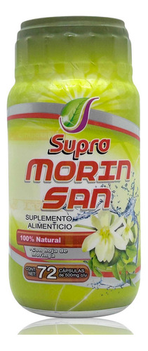 Morin San Con Hoja De Moringa 72 Caps 500 Mg Supra