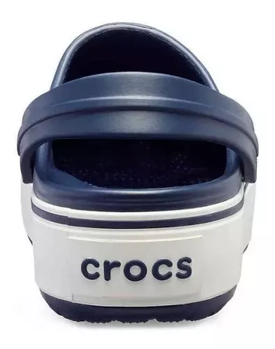 Crocs Crocband Plataforma Clog Navy/white Originales (1102)