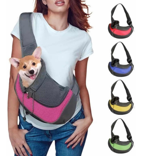 Bolso De Transporte De Perro Para Mascotas De Malla Transpir