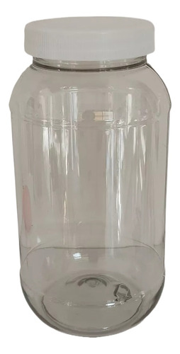 Envase Pet 750 Ml Transparente Tapa Blanca +sellos (100 Pzs)