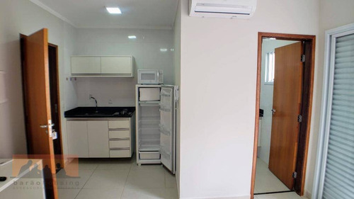 Kitnet Com 1 Dormitório Para Alugar, 17 M² Por R$ 1.300,00/mês - Jardim Santa Genebra Ii (barão Geraldo) - Campinas/sp - Kn0776